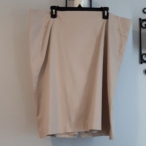 Lord & Taylor tan pencil skirt sz 16w